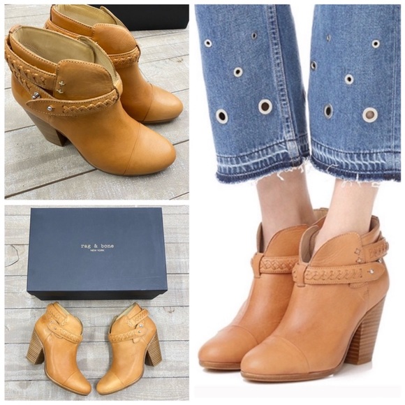 rag & bone Tan Leather Ankle Boots - Picture 5 of 16